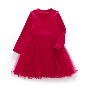 Παιδικό φόρεμα με τούλι σε τρία χρώματα