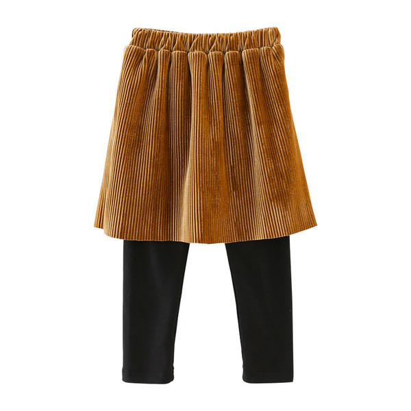 Modern bársony gyerekszoknya szabású modell