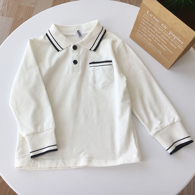 Bluza moderna pentru copii pentru baieti cu guler si buzunar in mai multe culori