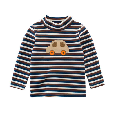 Alkalmi gyerek csíkos blúz magas gallérral több színben