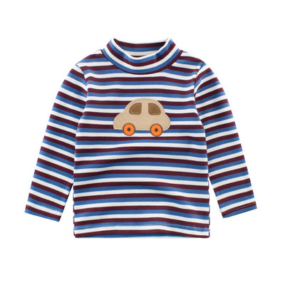 Alkalmi gyerek csíkos blúz magas gallérral több színben