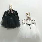 Lányoknak készült ruha szalaggal több színben