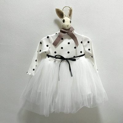 Lányoknak készült ruha szalaggal több színben