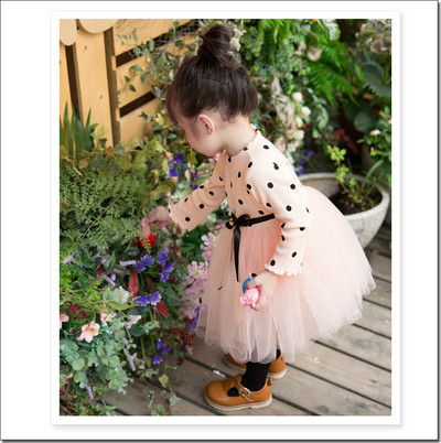 Lányoknak készült ruha szalaggal több színben