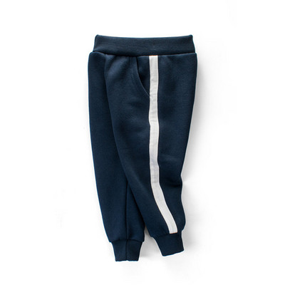 Αθλητικά-casual παιδικά παντελόνια για αγόρια με πλευρική μπορντούρα σε διάφορα χρώματα
