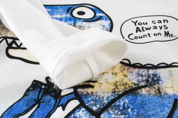 Bluza pentru copii pentru baieti alb cu aplicatie