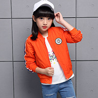 Gyermek tavaszi kabát lányoknak rózsaszín és piros színben