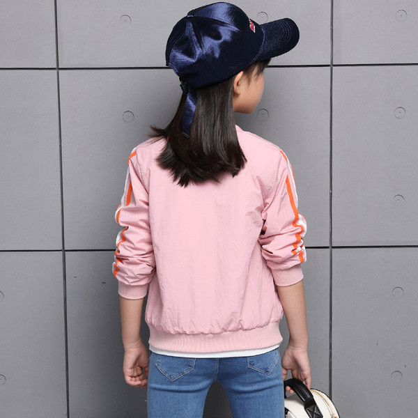 Gyermek tavaszi kabát lányoknak rózsaszín és piros színben