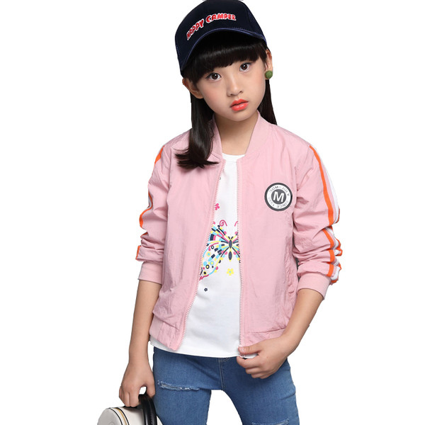 Gyermek tavaszi kabát lányoknak rózsaszín és piros színben