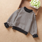 Modern csíkos gyerekblúz lányoknak két színben