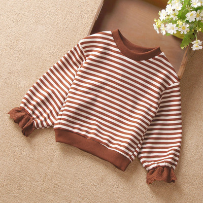 Modern csíkos gyerekblúz lányoknak két színben