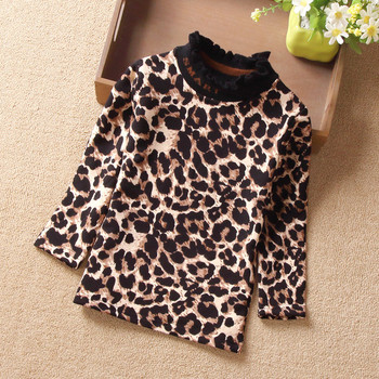 Μοντέρνα παιδική μπλούζα με λεοπάρδαλη τύπωμα
