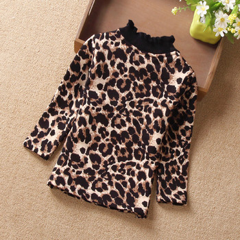 Μοντέρνα παιδική μπλούζα με λεοπάρδαλη τύπωμα