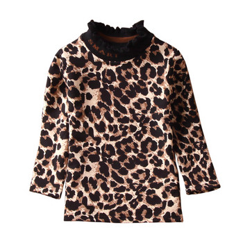 Модерна детска блуза с леопардов десен 