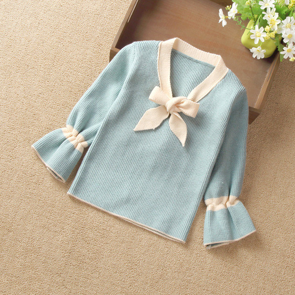 Téli gyerek blúz lányoknak V-nyakkal több színben