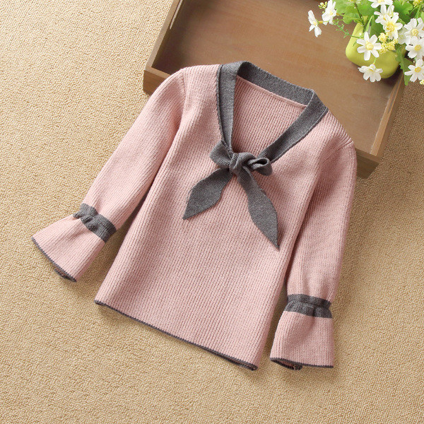 Téli gyerek blúz lányoknak V-nyakkal több színben