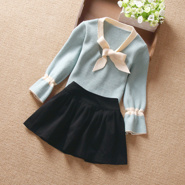 Téli gyerek blúz lányoknak V-nyakkal több színben