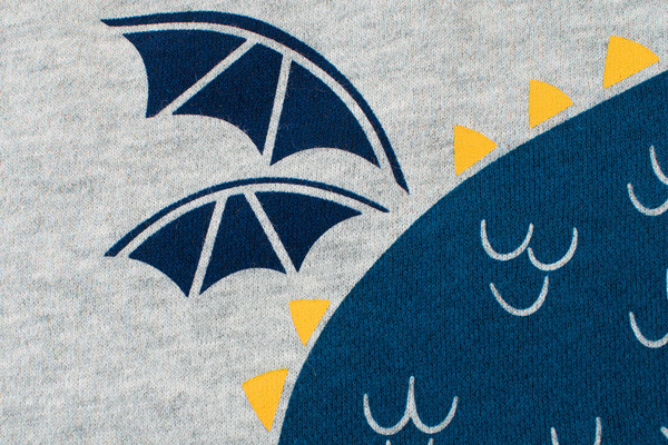 Παιδική μπλούζα για κορίτσια σε γκρι χρώμα με έγχρωμη εφαρμογή