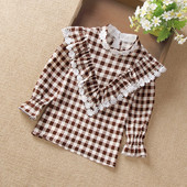 Μοντέρνα παιδική μπλούζα για κορίτσια σε δύο χρώματα