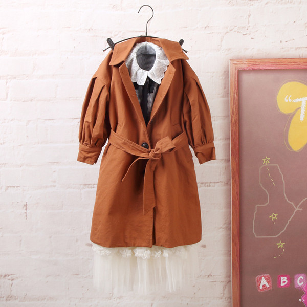 Απαλό παιδικό πουκάμισο για κορίτσια με δαντέλα-στοιχείο