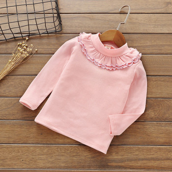 Μοντέρνα παιδική μπλούζα για κορίτσια με μακριά μανίκια σε διάφορα χρώματα