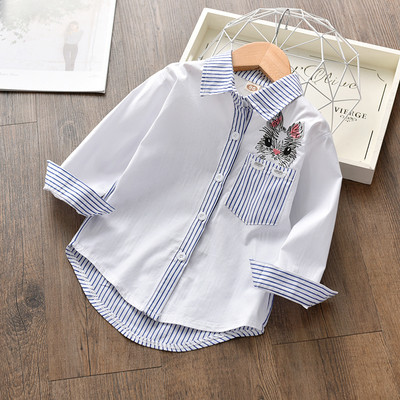 Modern ing lányoknak kék és piros színben, rátéttel