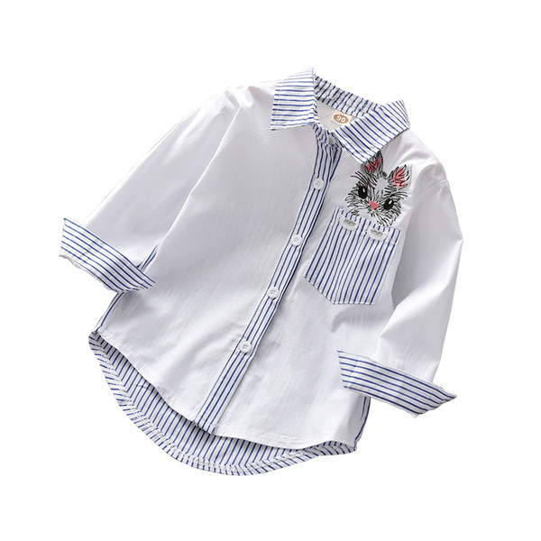 Modern ing lányoknak kék és piros színben, rátéttel