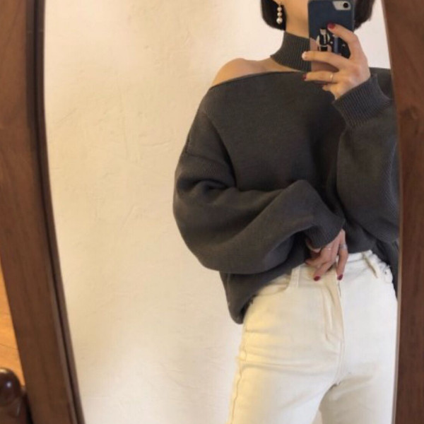 Stílusos női blúz nyitott váll, három színben