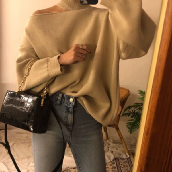 Stílusos női blúz nyitott váll, három színben