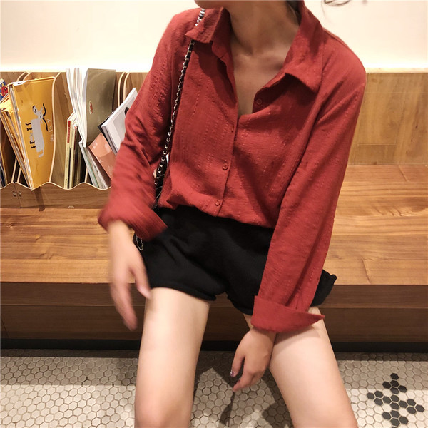 Kényelmes női ing négy színben