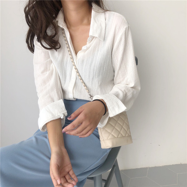 Kényelmes női ing négy színben