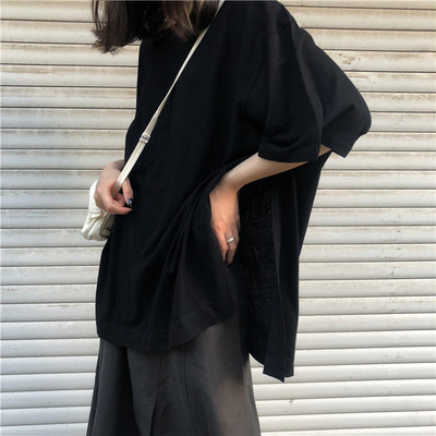 Καθημερινή μπλούζα για γυναίκες με πλευρικές σχισμές