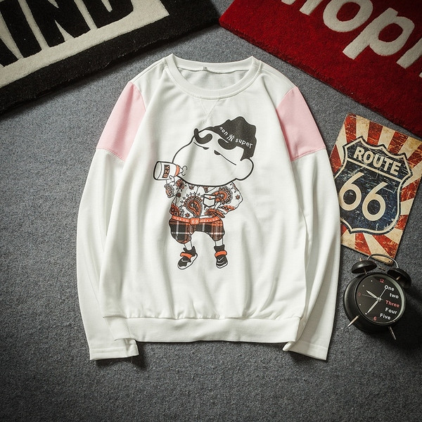 Modern férfi blúz, hosszú ujjal és rátéttel