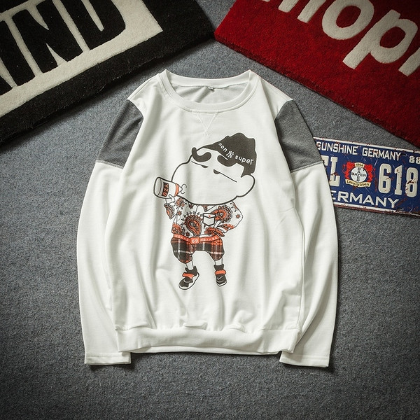 Modern férfi blúz, hosszú ujjal és rátéttel