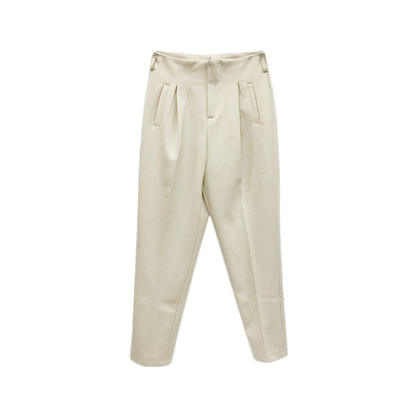 Stílusos női nadrág magas derékkal, fekete-fehér színben