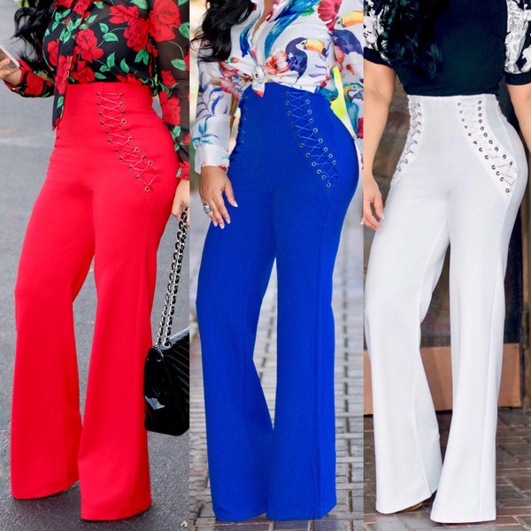 Stílusos női nadrág három színben - széles modell