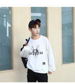 Férfi blúz rátéttel széles fekete-fehér modellel