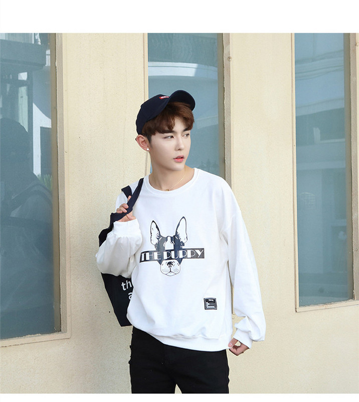 Férfi blúz rátéttel széles fekete-fehér modellel