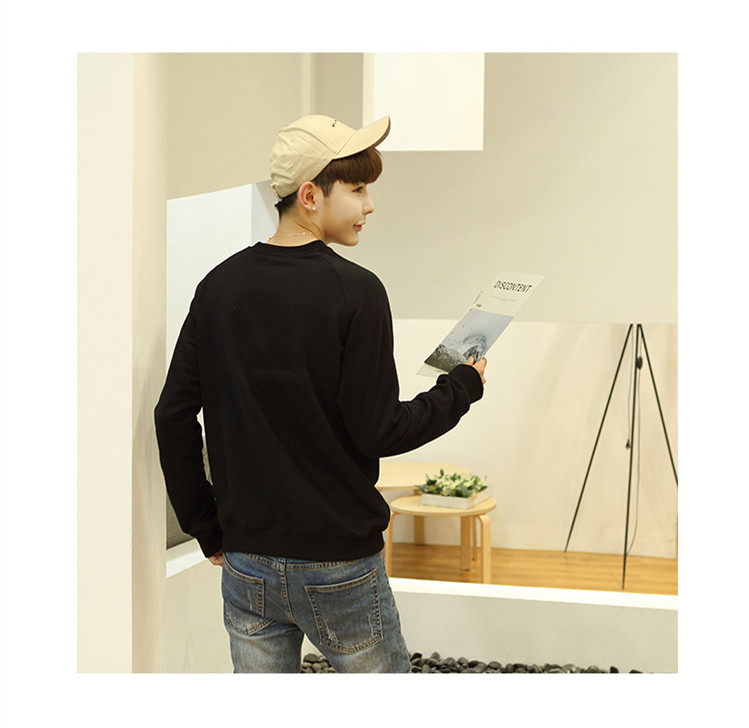 Férfi blúz rátéttel széles fekete-fehér modellel