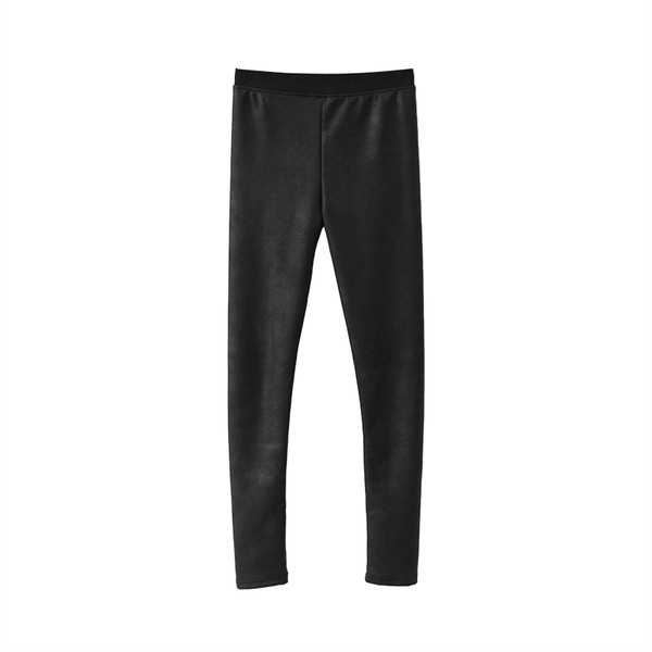 Aktuális női leggings fekete színben