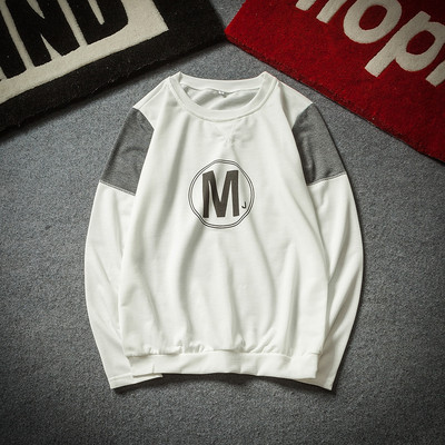 Alkalmi férfi blúz hosszú ujjal és O-alakú gallérral