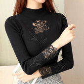 Bluză de damă modernă cu motive florale în mai multe culori