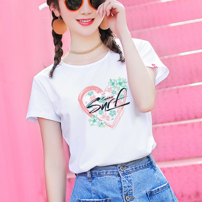 Μοντέρνο γυναικείο T-shirt με εκτύπωση σε διάφορα χρώματα