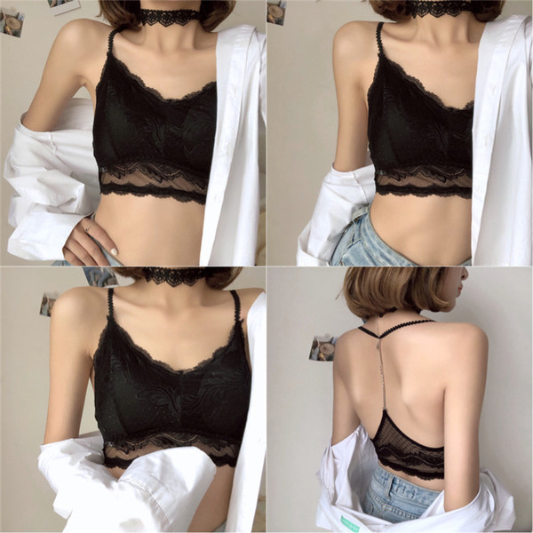 Lezser női intim csipke fehérnemű fém díszítéssel, fekete-fehér színben