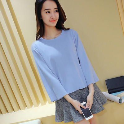 Κομψή γυναικεία  μπλούζα με μανίκι 3/4 σε διάφορα χρώματα