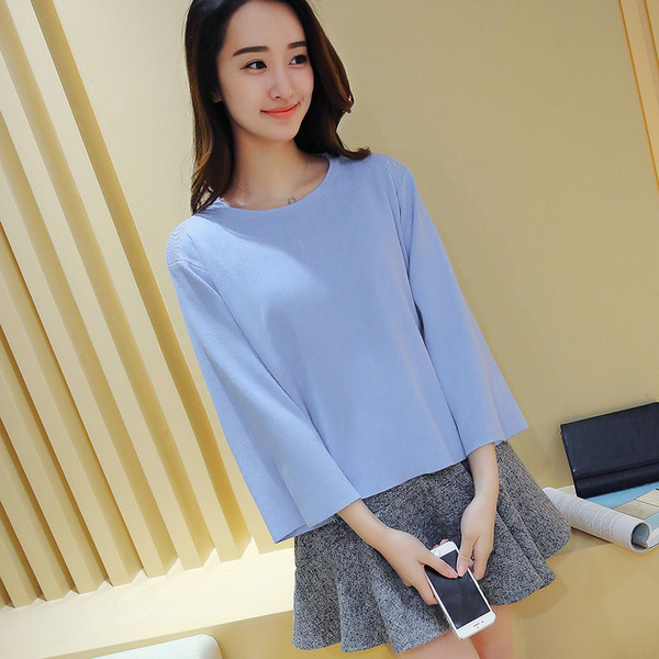 Κομψή γυναικεία  μπλούζα με μανίκι 3/4 σε διάφορα χρώματα