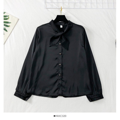 Stílusos női ing szalaggal három színben - széles modell