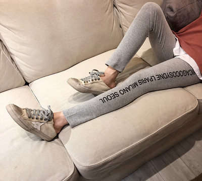 Γυναικείο αθλητικό κολάν  σε γκρι χρώμα