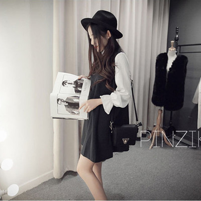 Модерна дамска рокля с О-образно деколте в три цвята