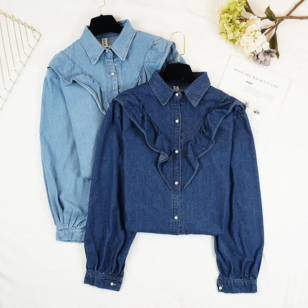 Jelenlegi női farmer ing két színben